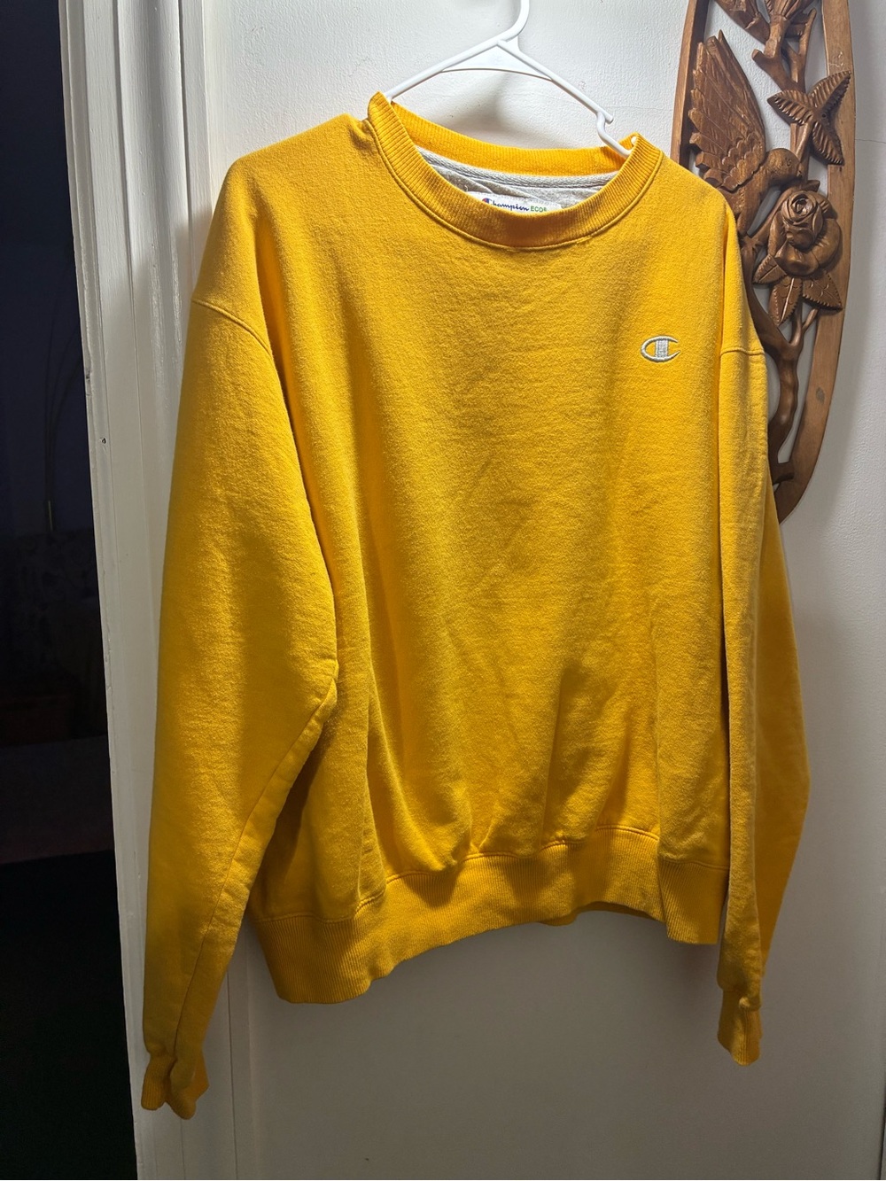 Champion Bright Yellow Crewneck Sweatshirt